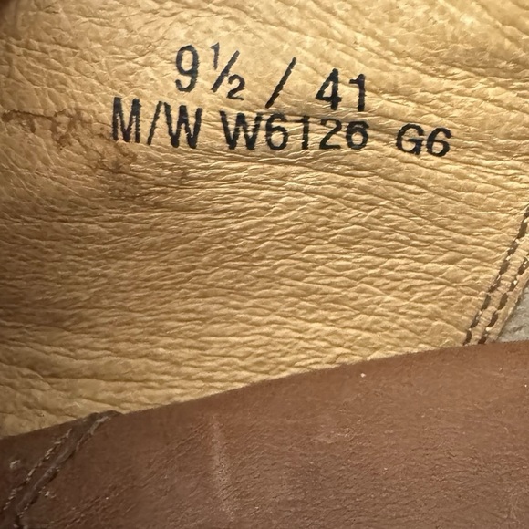 Born Brown Leather Studded Western Bootie Size 9 1/2 - Picture 6 of 6